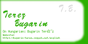 terez bugarin business card